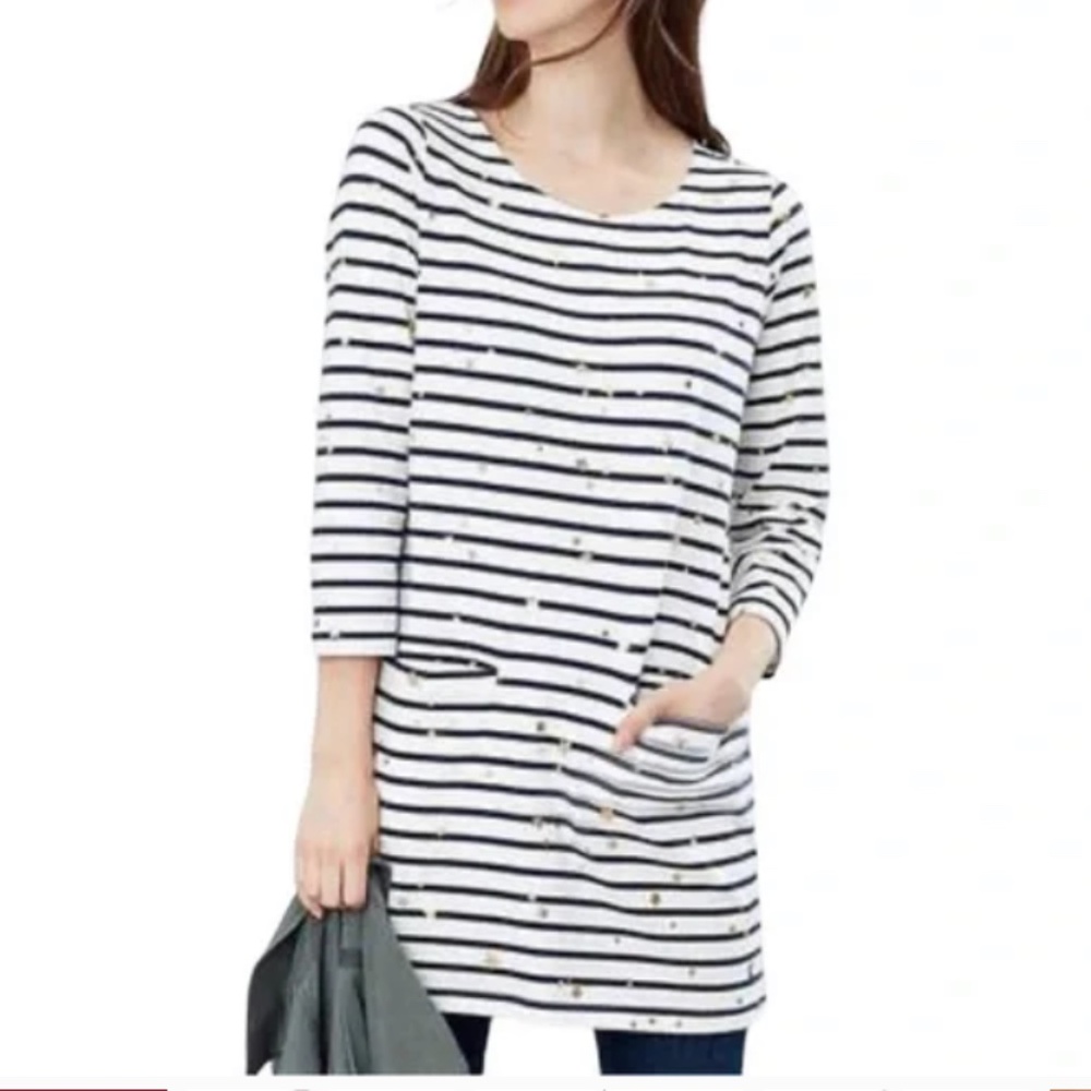 Joules star print shift pocket dress. Preowned‎ but loads of life left.